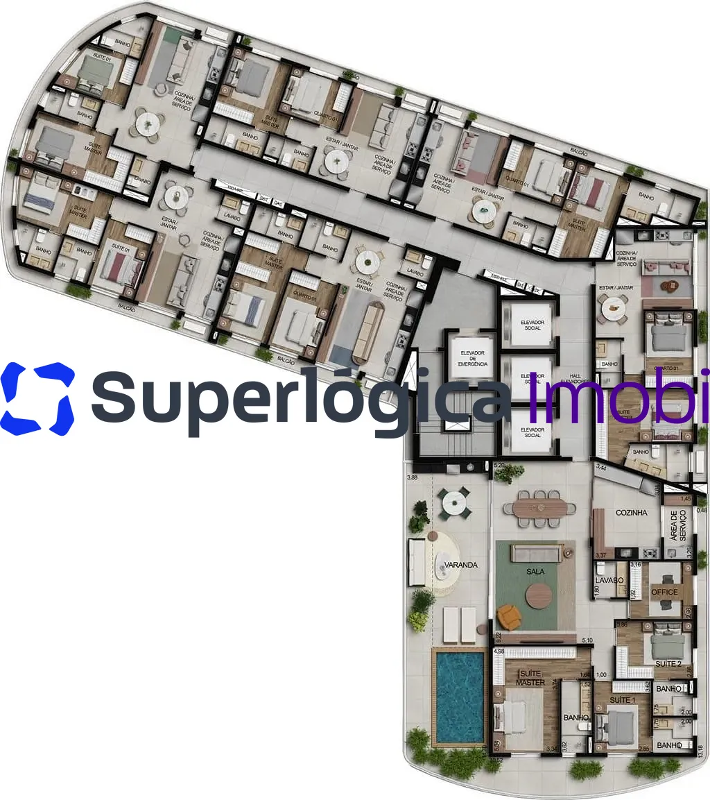 Apartamento, 3 quartos, 100 m² - Foto 53