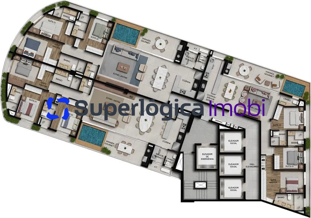 Apartamento, 3 quartos, 100 m² - Foto 55