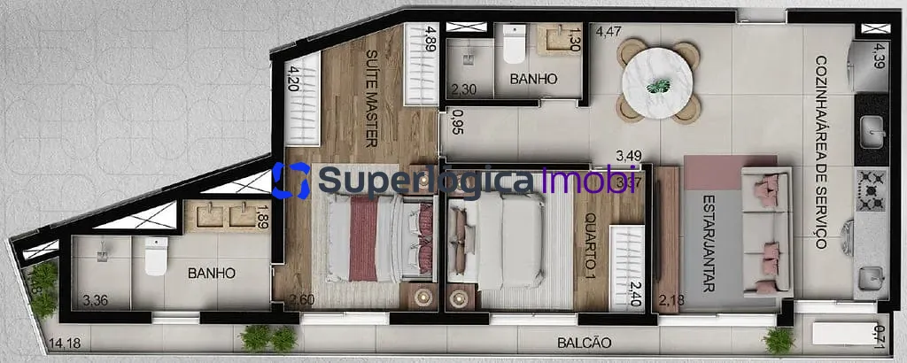 Apartamento, 3 quartos, 100 m² - Foto 71