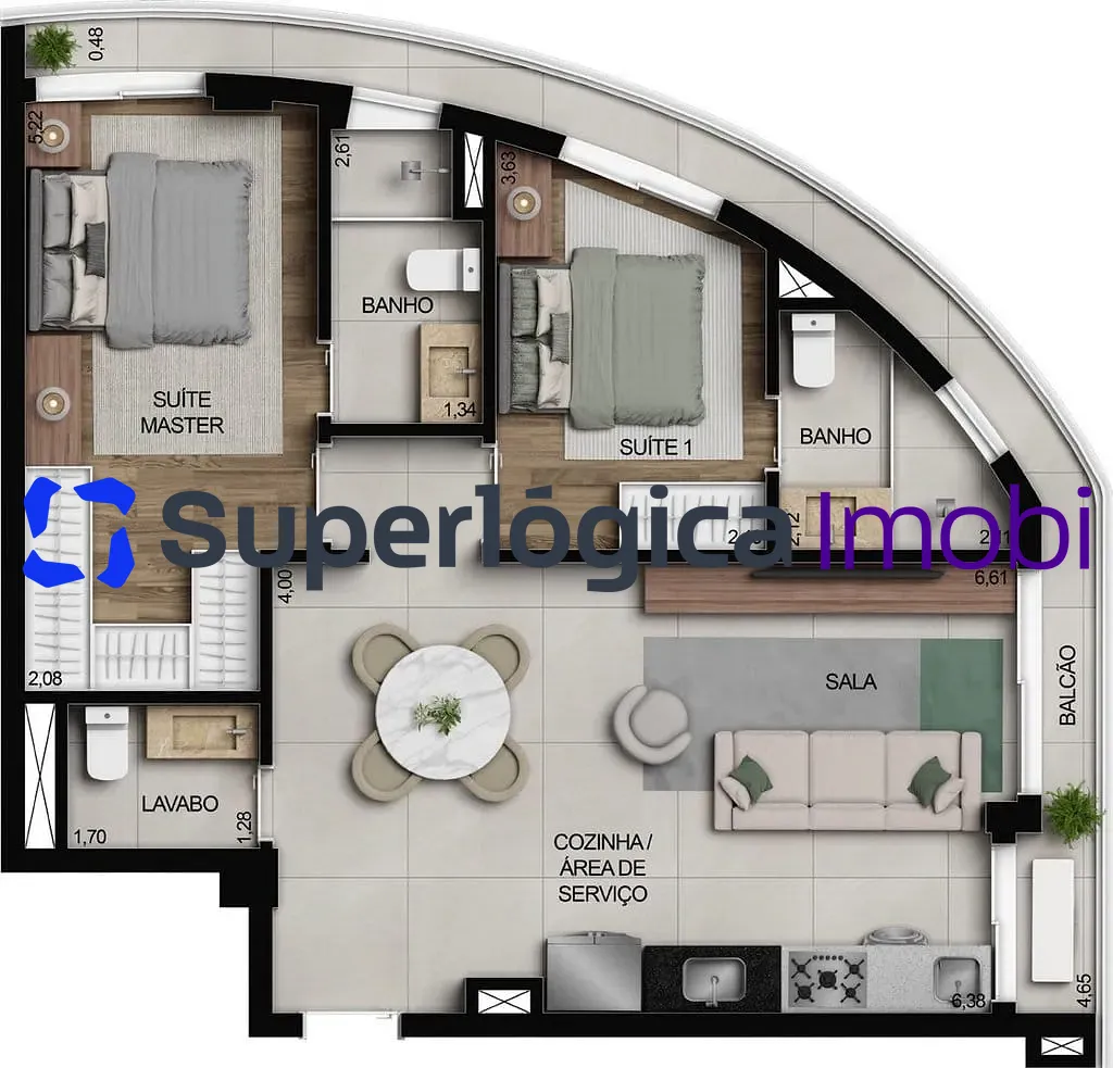 Apartamento, 3 quartos, 100 m² - Foto 74