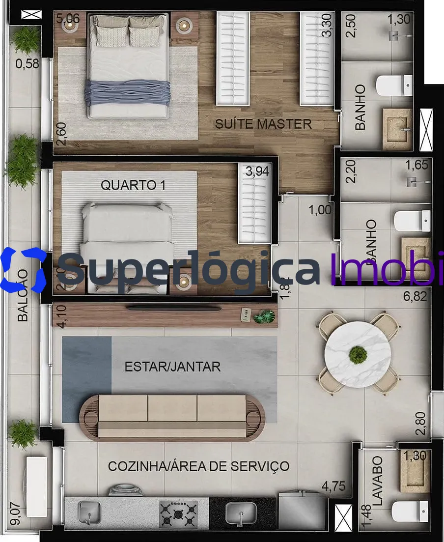 Apartamento, 3 quartos, 100 m² - Foto 75