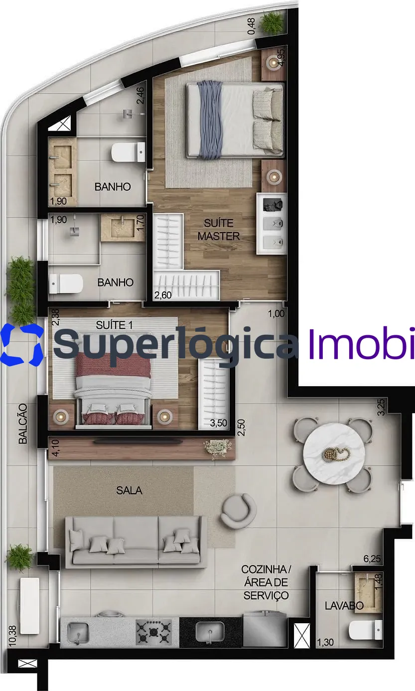 Apartamento, 3 quartos, 100 m² - Foto 76
