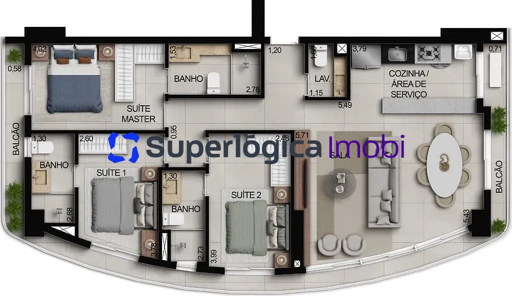 Apartamento, 3 quartos, 100 m² - Foto 78