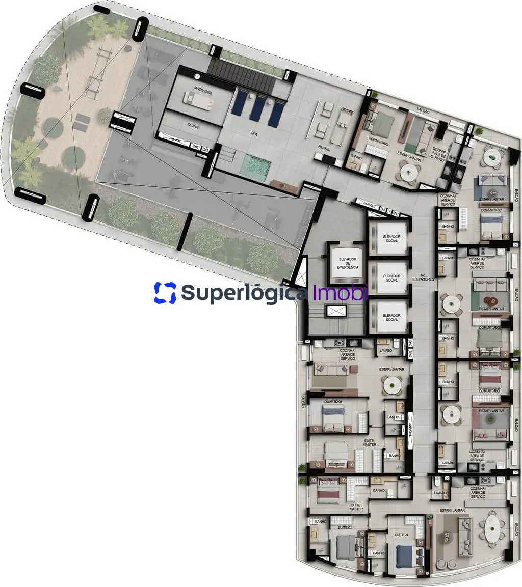 Apartamento, 3 quartos, 100 m² - Foto 52
