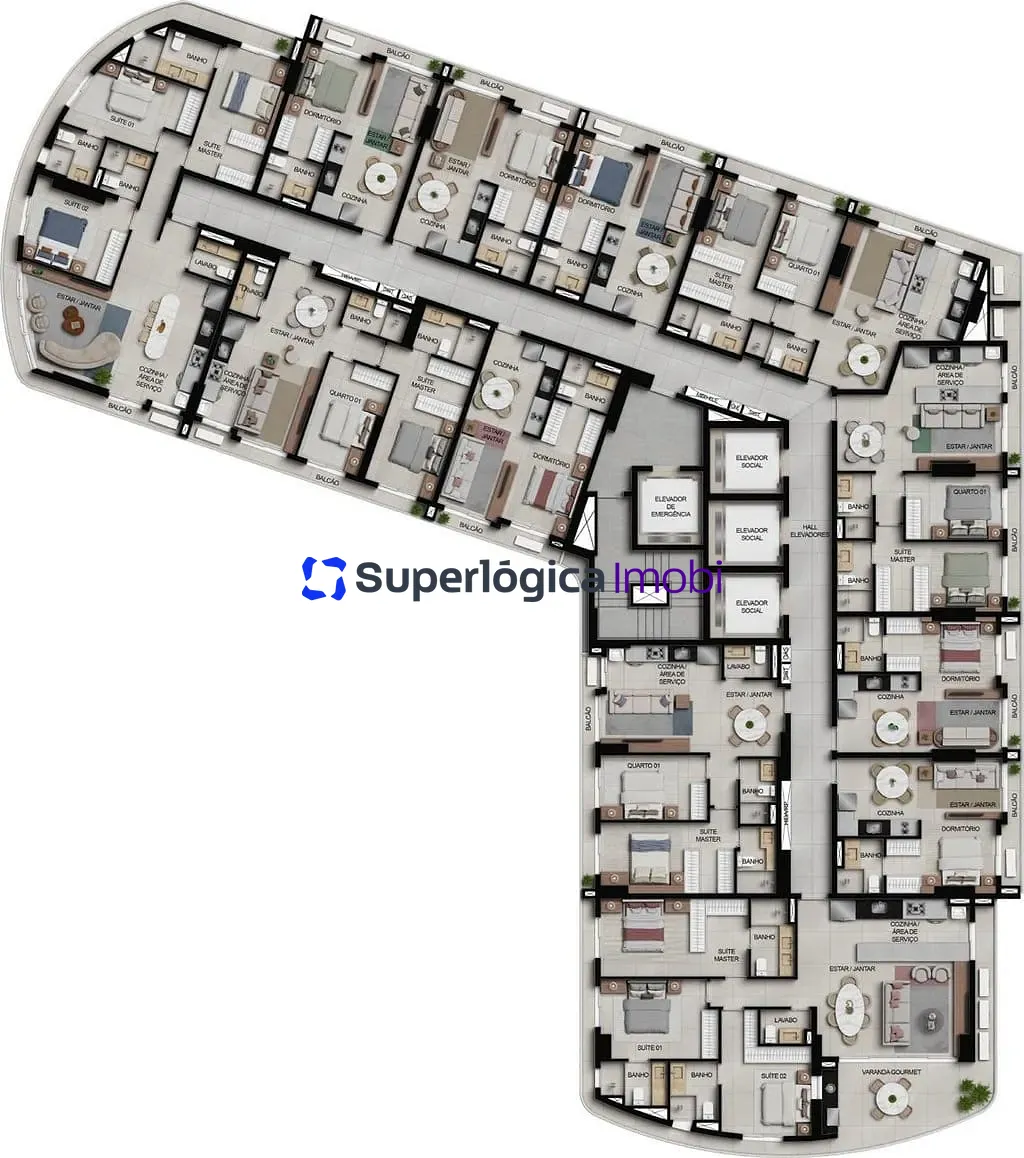 Apartamento, 3 quartos, 100 m² - Foto 63