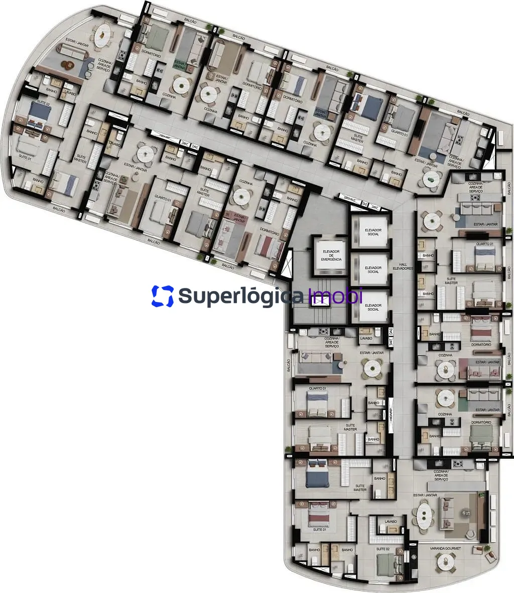 Apartamento, 3 quartos, 100 m² - Foto 64