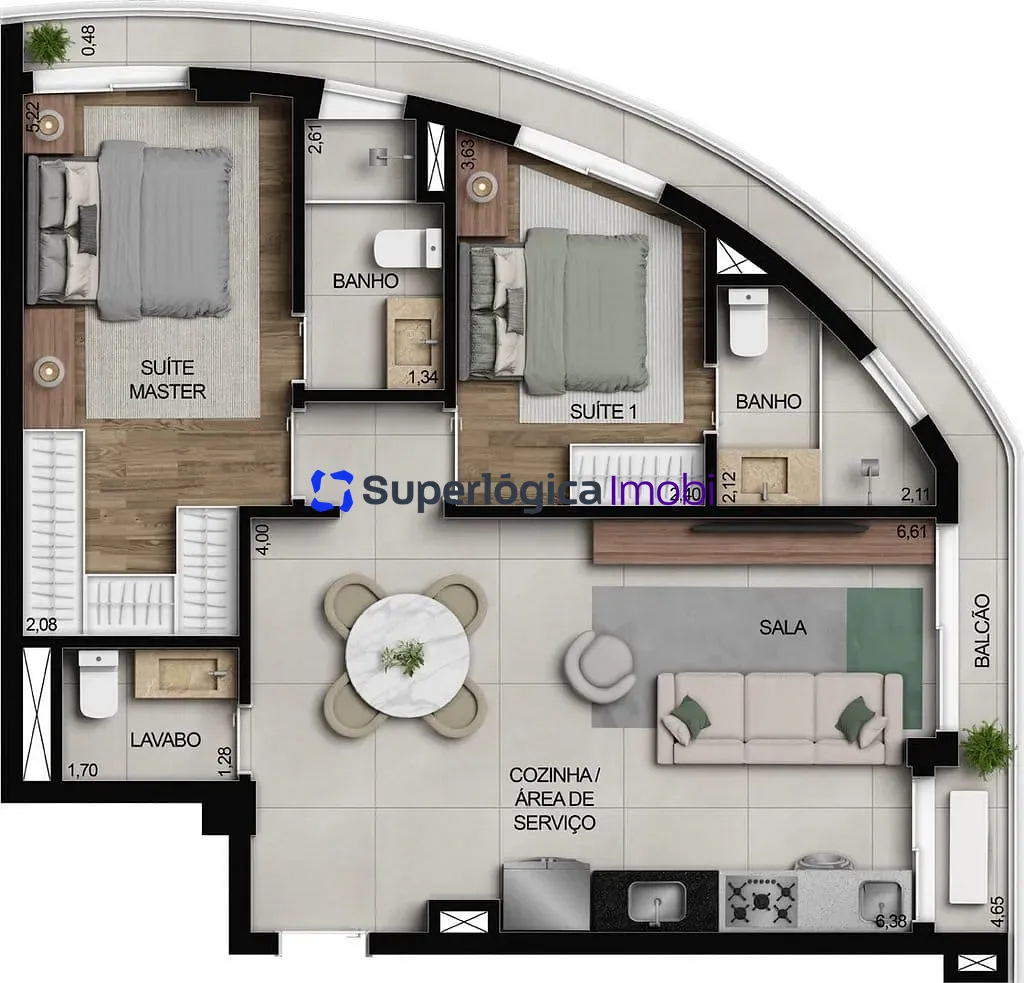 Apartamento, 3 quartos, 100 m² - Foto 74