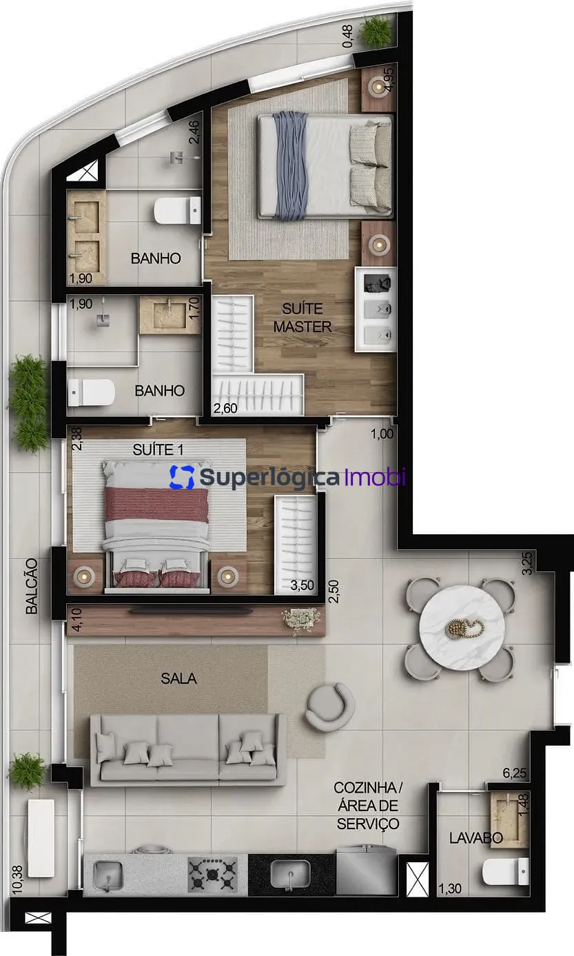 Apartamento, 3 quartos, 100 m² - Foto 76