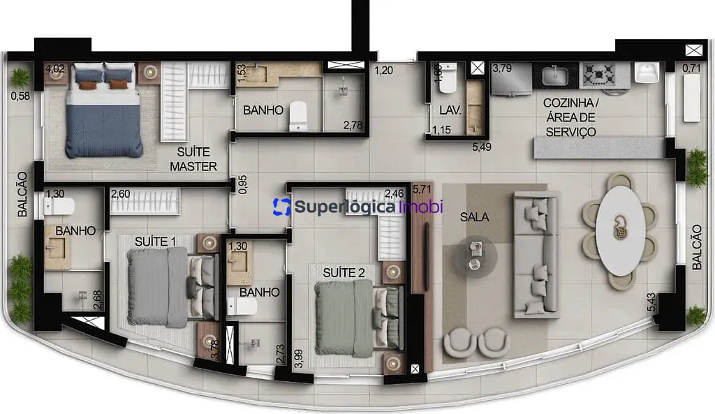 Apartamento, 3 quartos, 100 m² - Foto 78