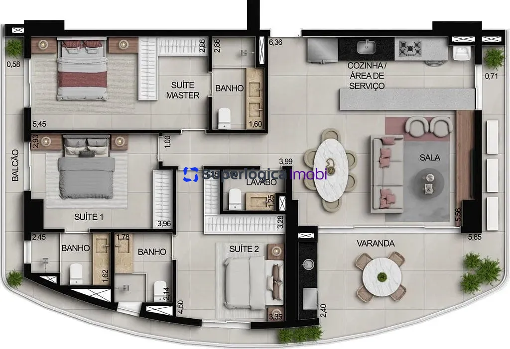 Apartamento, 3 quartos, 100 m² - Foto 81