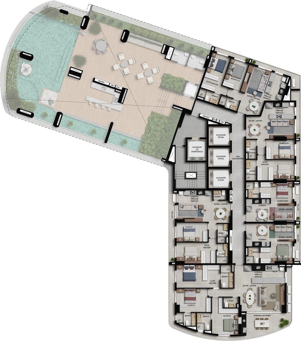 Apartamento, 1 quarto, 37 m² - Foto 48