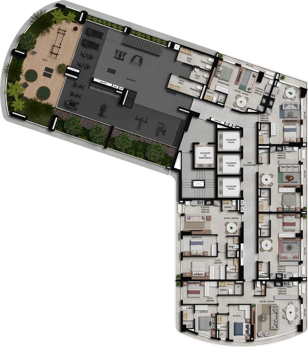 Apartamento, 1 quarto, 37 m² - Foto 51