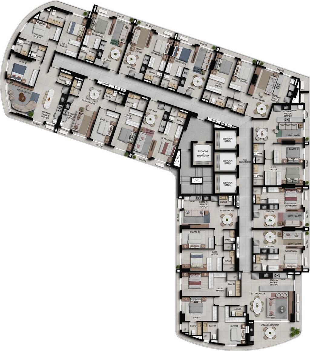 Apartamento, 1 quarto, 37 m² - Foto 63