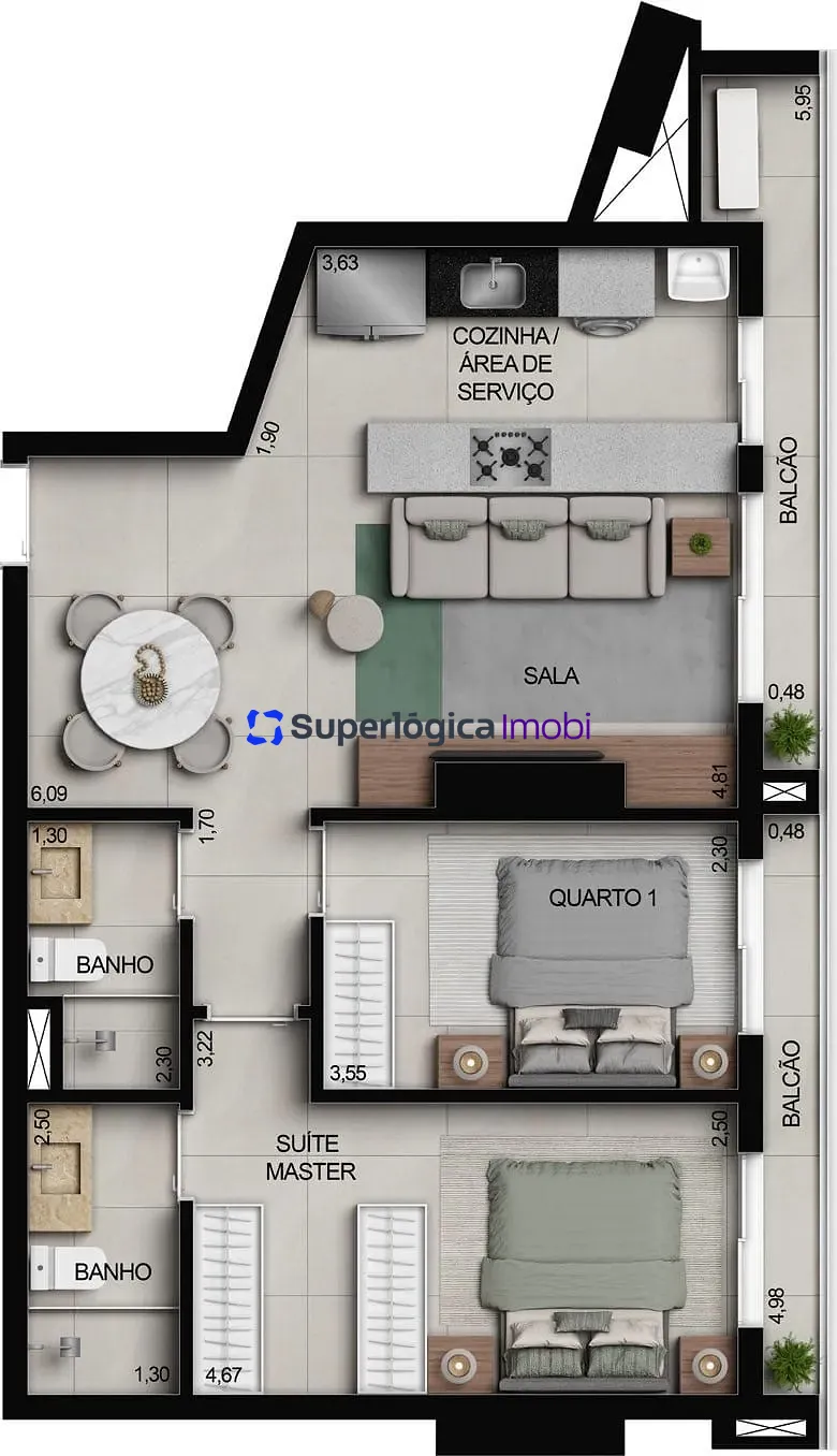 Apartamento, 1 quarto, 37 m² - Foto 70