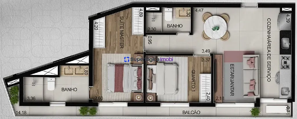 Apartamento, 1 quarto, 37 m² - Foto 71