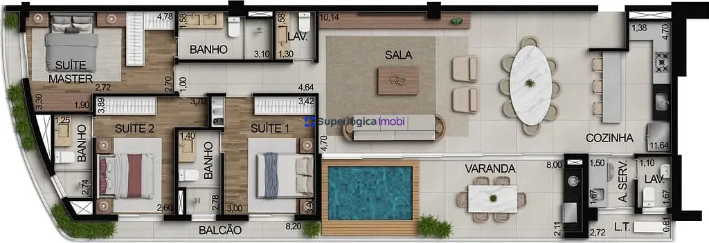 Apartamento, 1 quarto, 37 m² - Foto 83