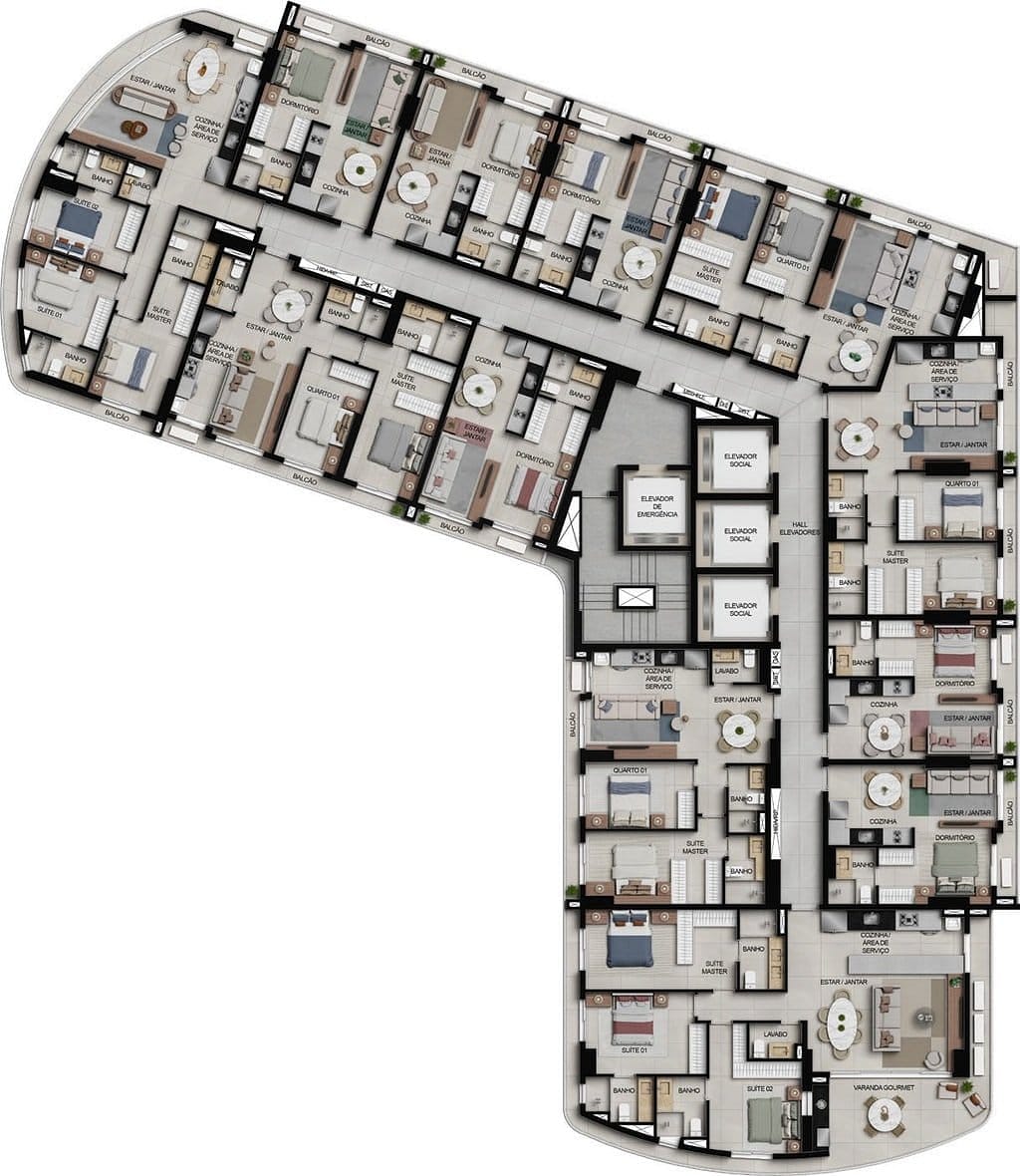 Apartamento, 2 quartos, 74 m² - Foto 64