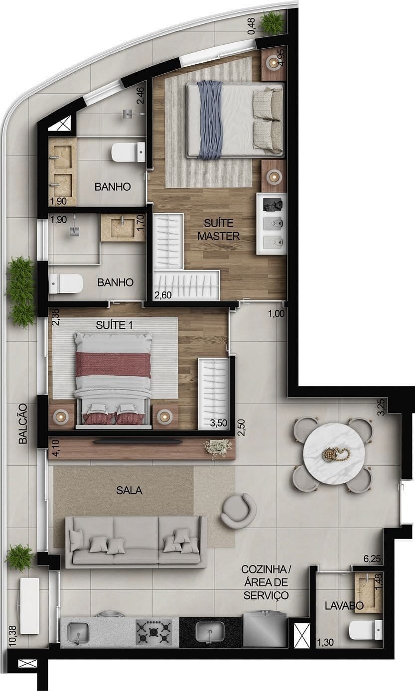 Apartamento, 2 quartos, 74 m² - Foto 76