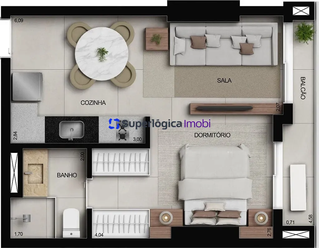 Apartamento, 2 quartos, 74 m² - Foto 67