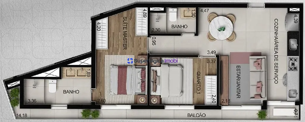 Apartamento, 2 quartos, 74 m² - Foto 71