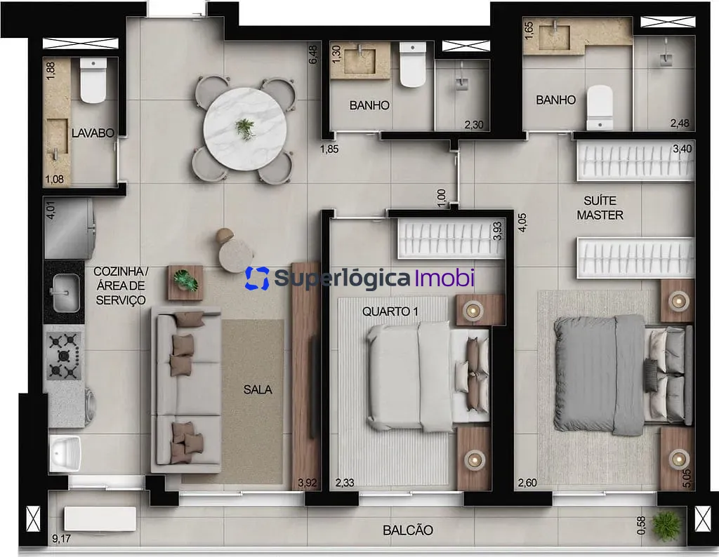 Apartamento, 2 quartos, 74 m² - Foto 73