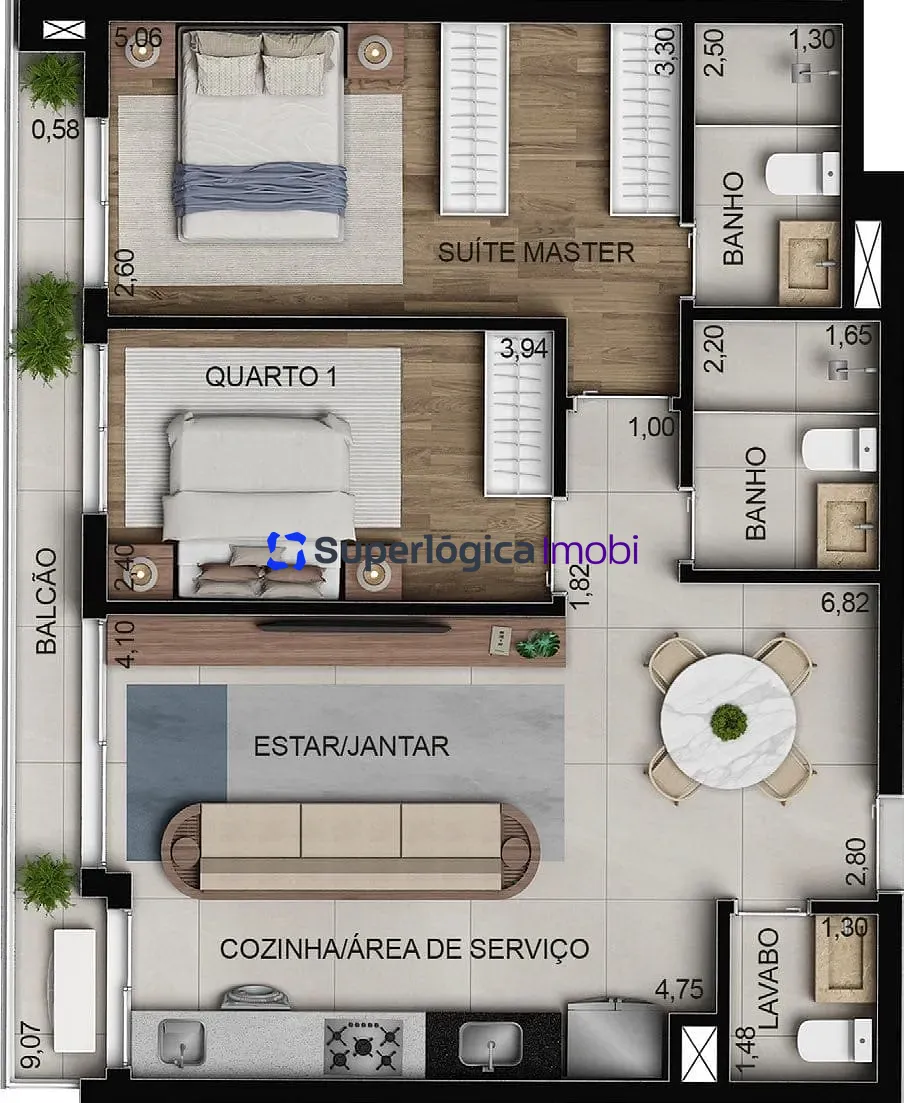 Apartamento, 2 quartos, 74 m² - Foto 75