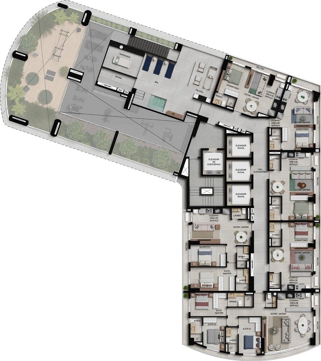 Apartamento, 2 quartos, 73 m² - Foto 52