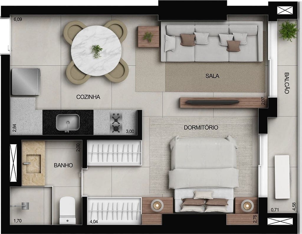 Apartamento, 2 quartos, 73 m² - Foto 67