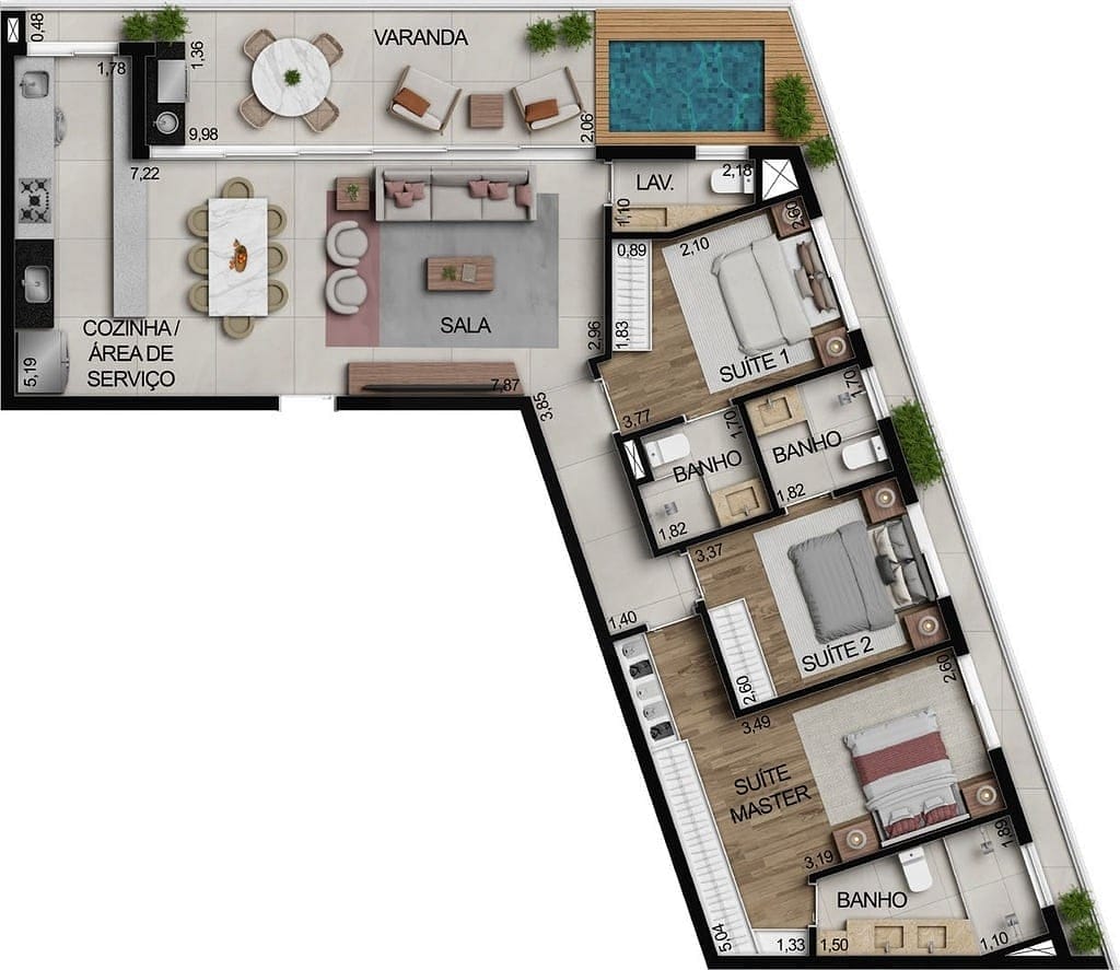 Apartamento, 2 quartos, 73 m² - Foto 80