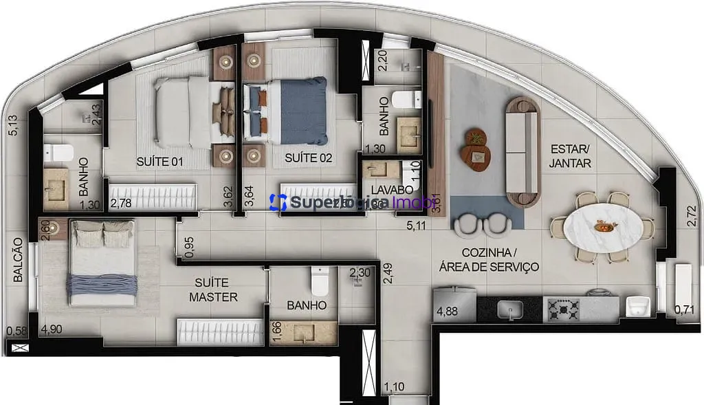 Apartamento, 2 quartos, 73 m² - Foto 77