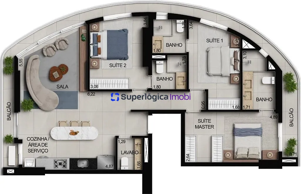 Apartamento, 2 quartos, 73 m² - Foto 79