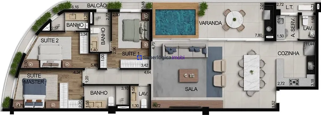 Apartamento, 2 quartos, 73 m² - Foto 82
