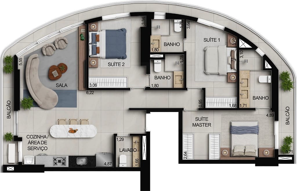 Apartamento, 2 quartos, 70 m² - Foto 79