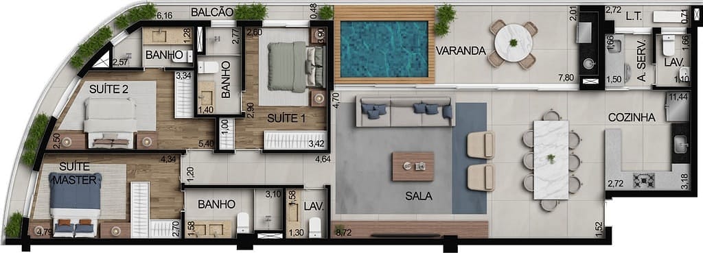 Apartamento, 2 quartos, 70 m² - Foto 82