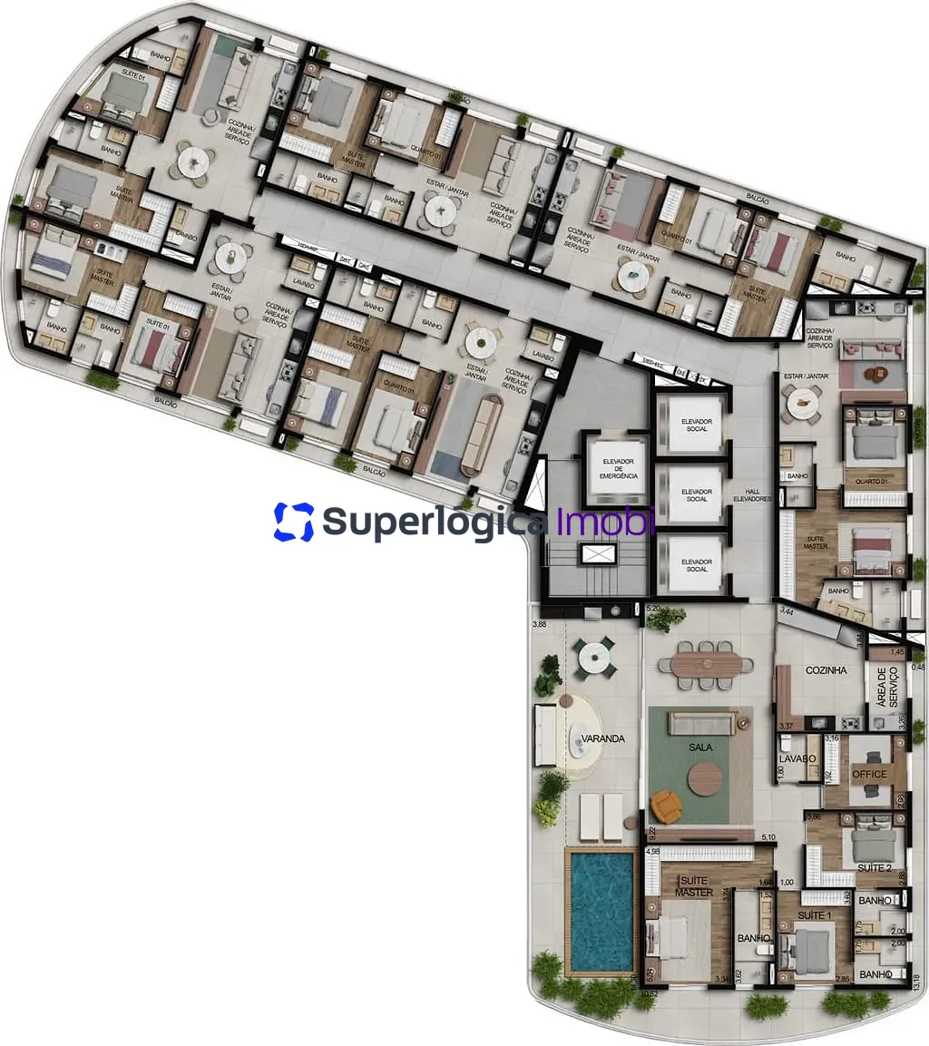 Apartamento, 2 quartos, 70 m² - Foto 53