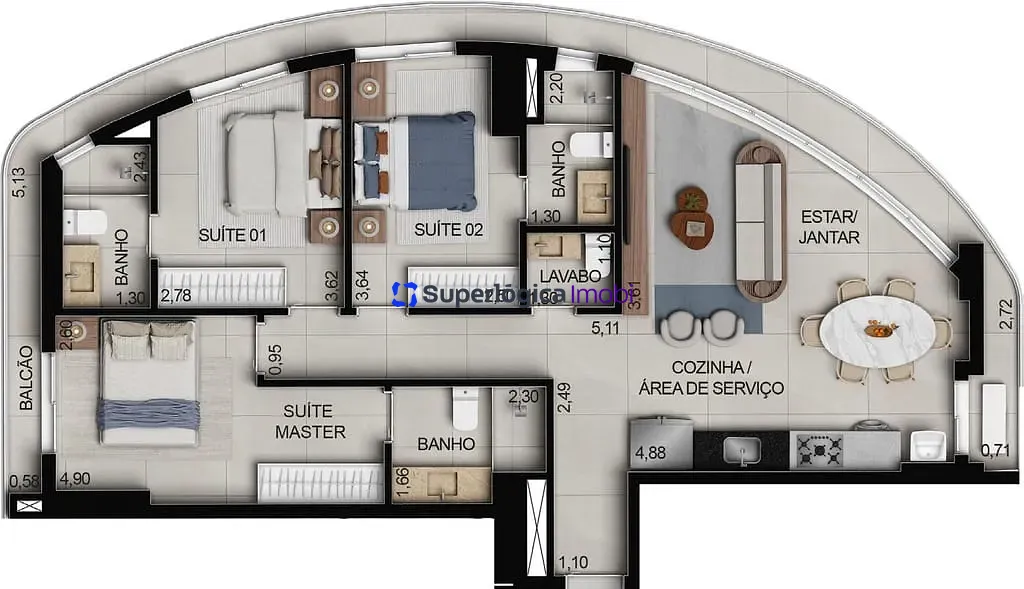 Apartamento, 2 quartos, 70 m² - Foto 77