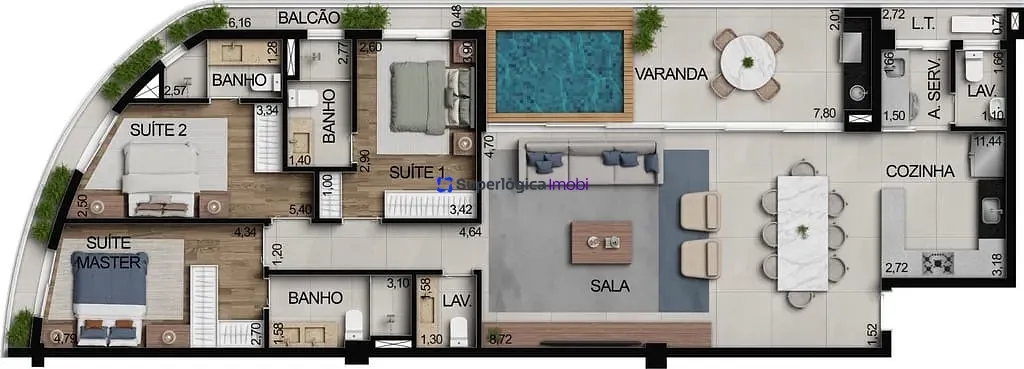 Apartamento, 2 quartos, 70 m² - Foto 82