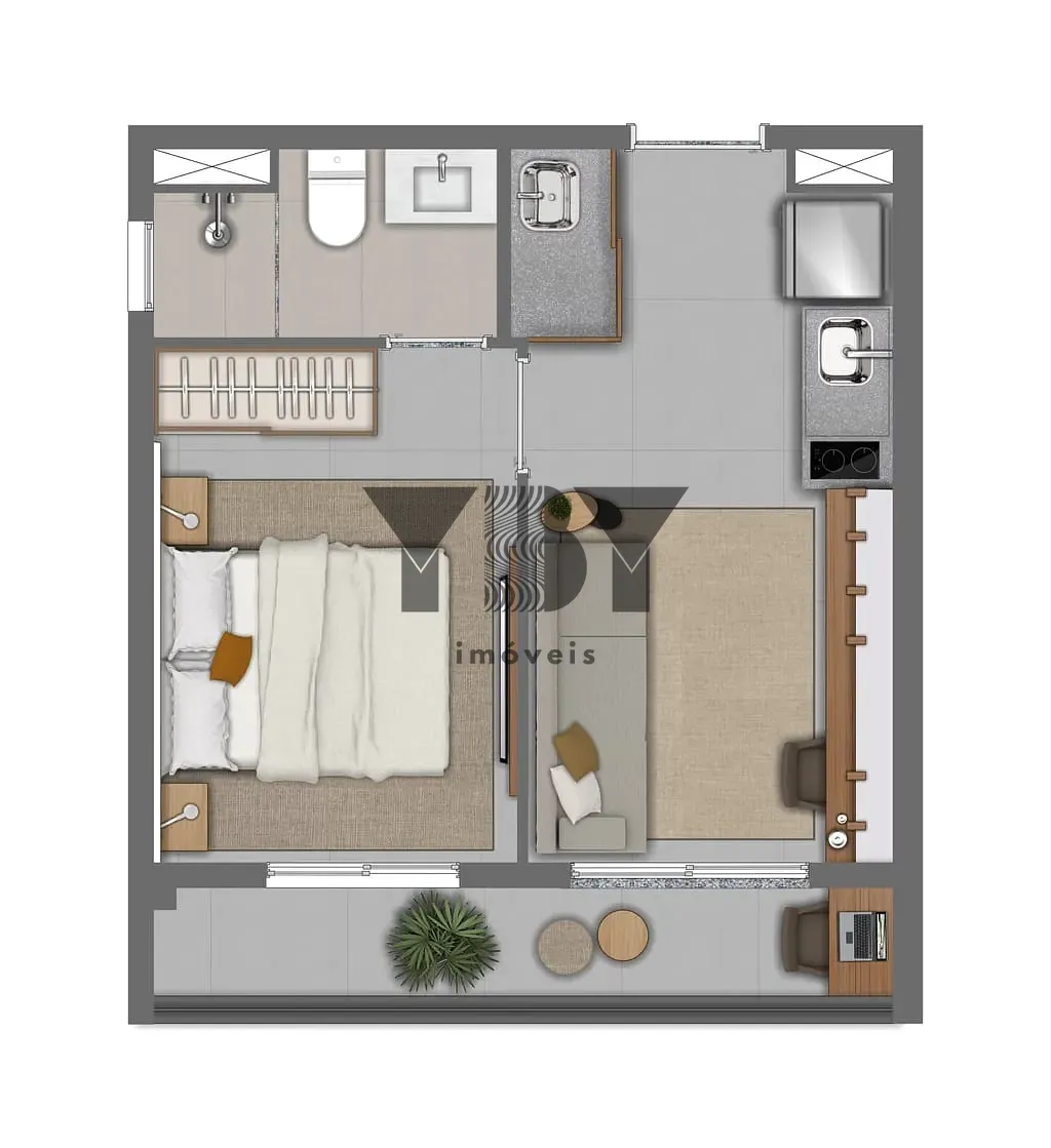 Apartamento, 1 quarto, 29 m² - Foto 29