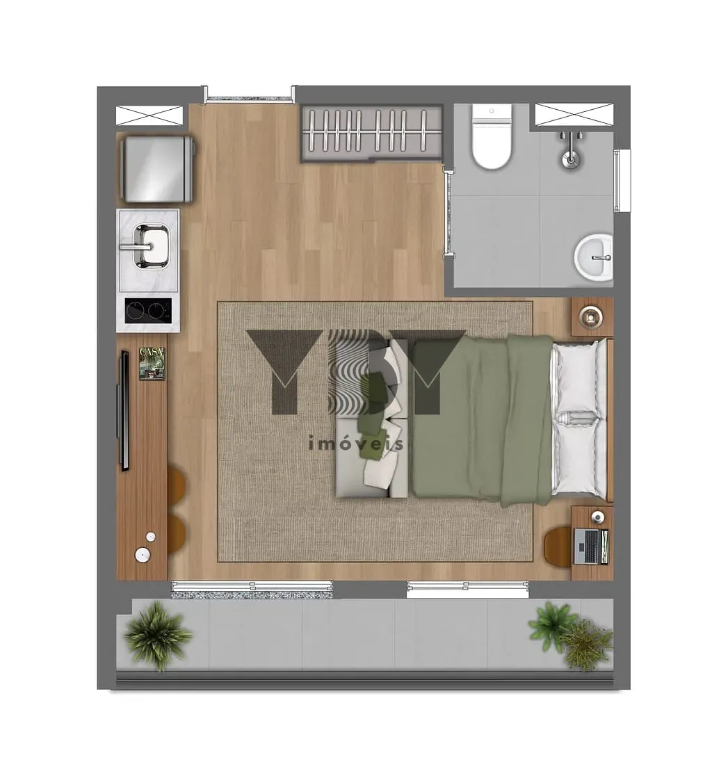 Apartamento, 1 quarto, 29 m² - Foto 30