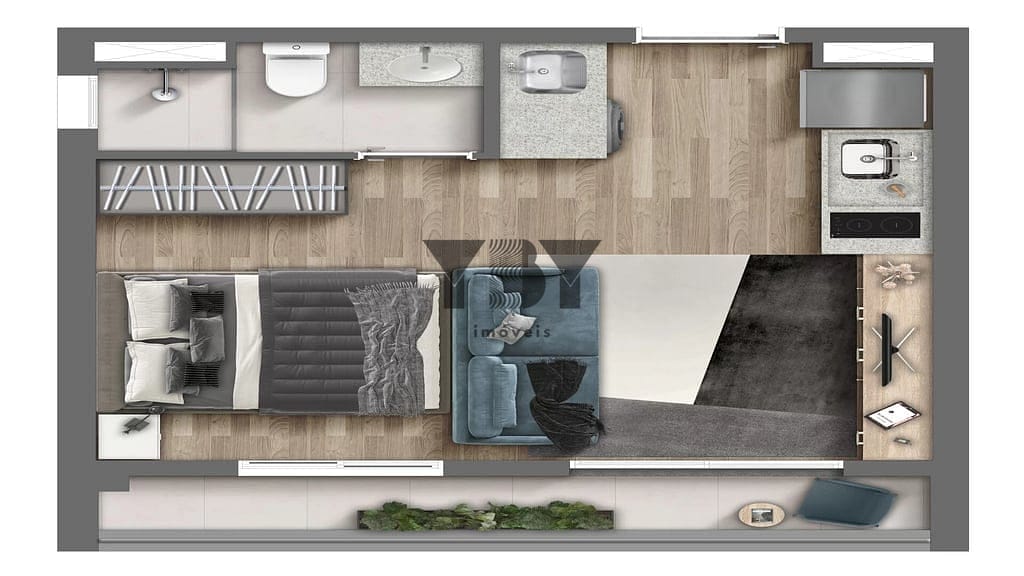 Apartamento, 1 quarto, 29 m² - Foto 31