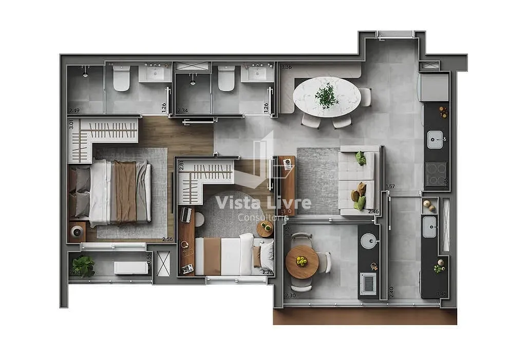 Apartamento, 3 quartos, 81 m² - Foto 22