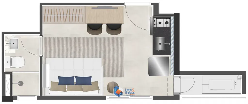Apartamento, 1 quarto, 31 m² - Foto 55