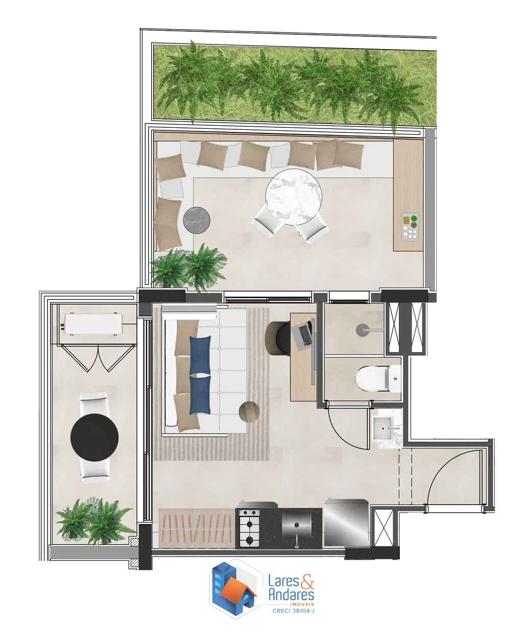 Apartamento, 1 quarto, 31 m² - Foto 57