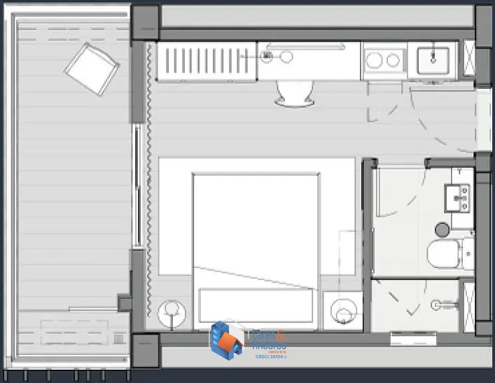 Apartamento, 1 quarto, 19 m² - Foto 37