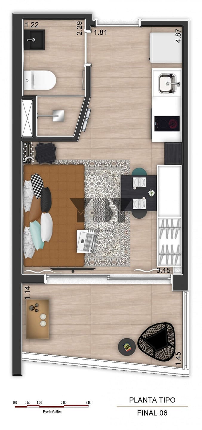 Apartamento à venda com 1 quarto, 22m² - Foto 39