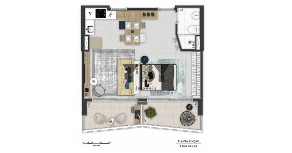 Apartamento à venda com 1 quarto, 24m² - Foto 41