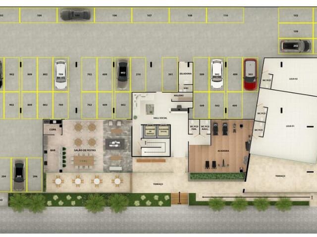 Planta do Loja - Loja à venda 49.99M² Manaíra João Pessoa - PB | Shopping Imóveis