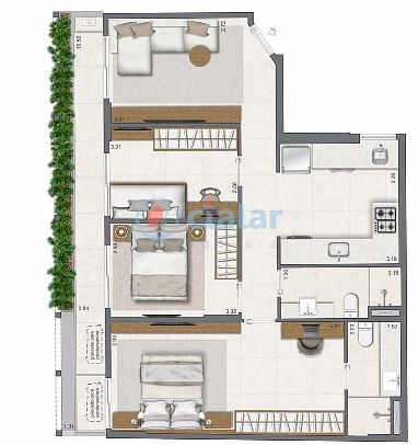 Apartamento à venda com 3 quartos, 137m² - Foto 18