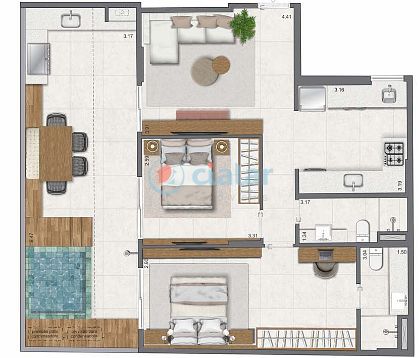 Apartamento à venda com 3 quartos, 137m² - Foto 19