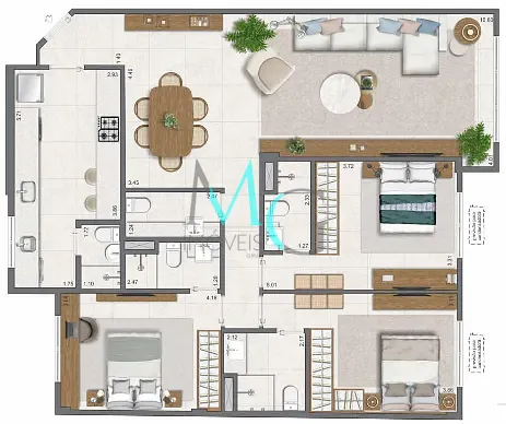 Apartamento, 3 quartos, 111 m² - Foto 24